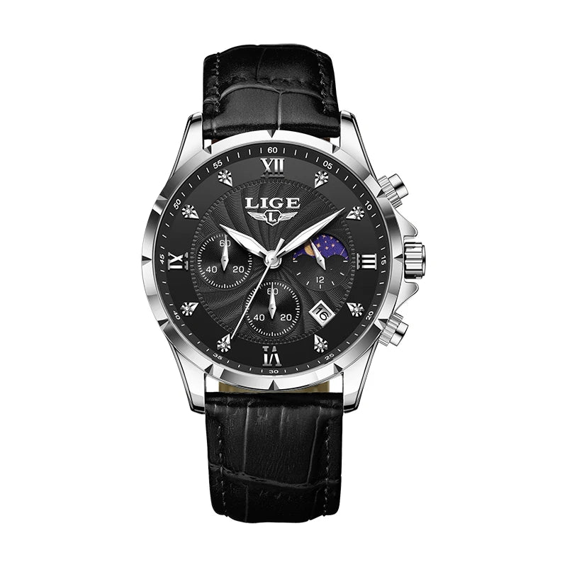 Monarch LIGE LunarChrono – Roman Leather Chronograph